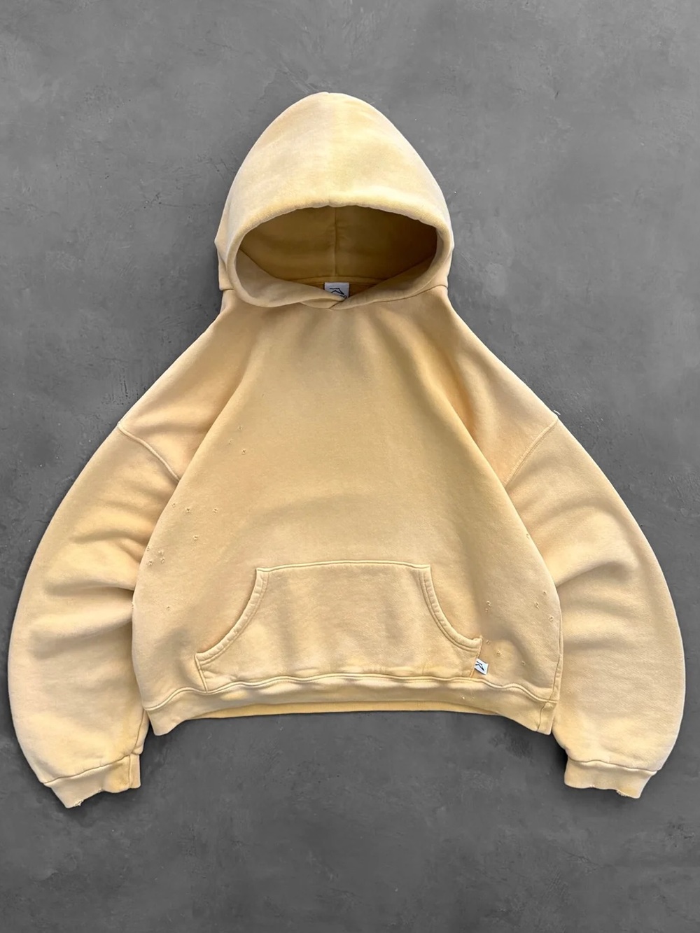 Akimbo Sun Faded Yellow Hoodie